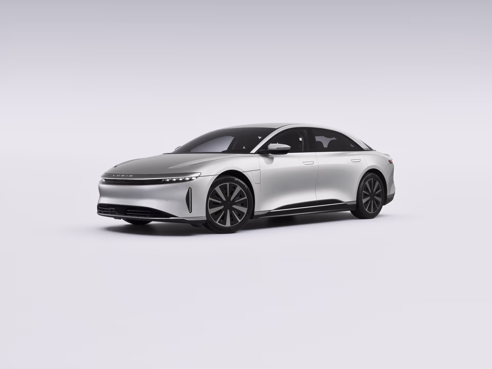 Configured Lucid vehicle