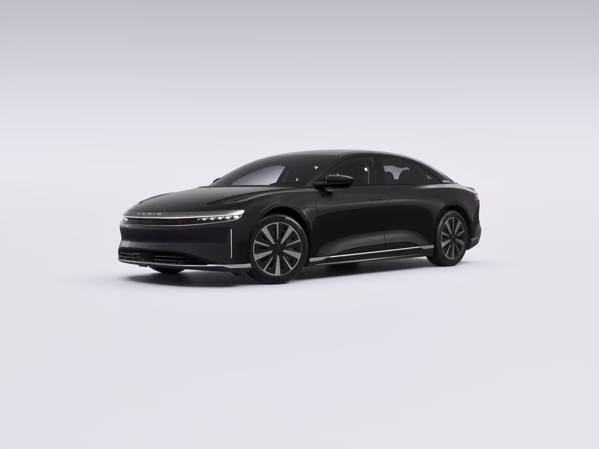 Configured Lucid vehicle