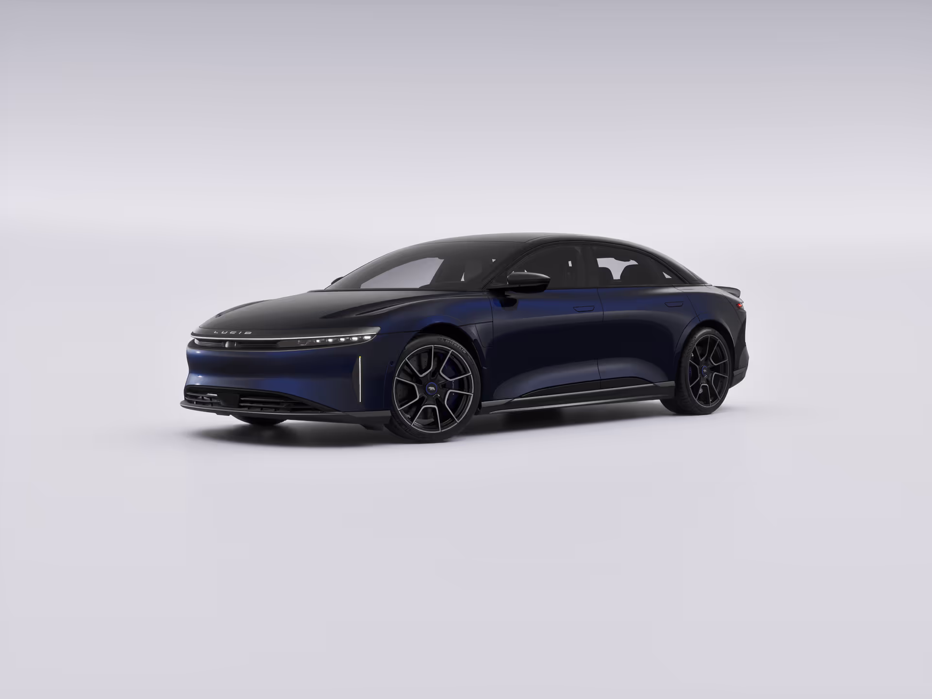 Configured Lucid vehicle