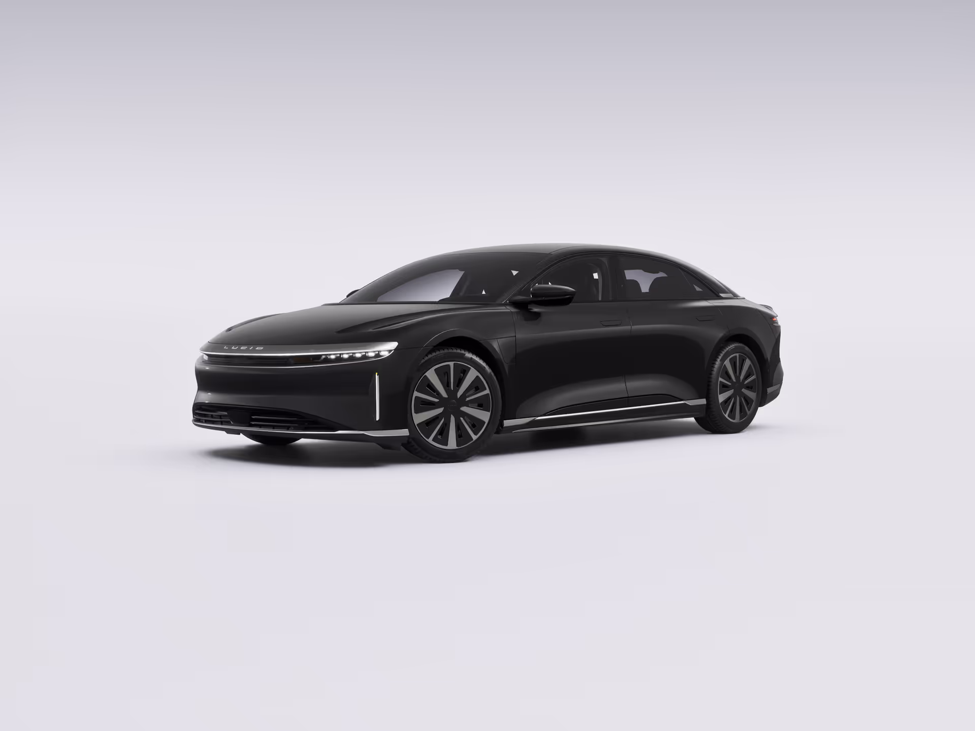 Configured Lucid vehicle