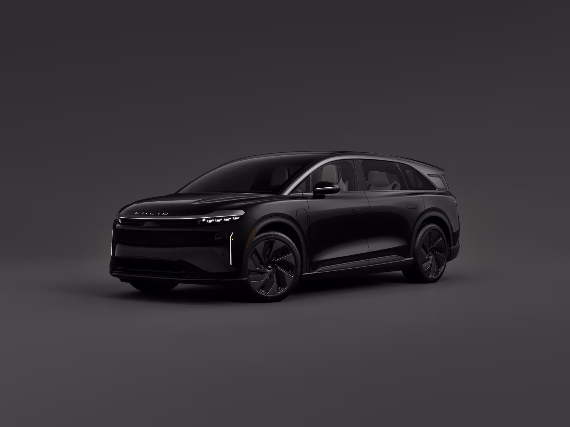 Configured Lucid vehicle