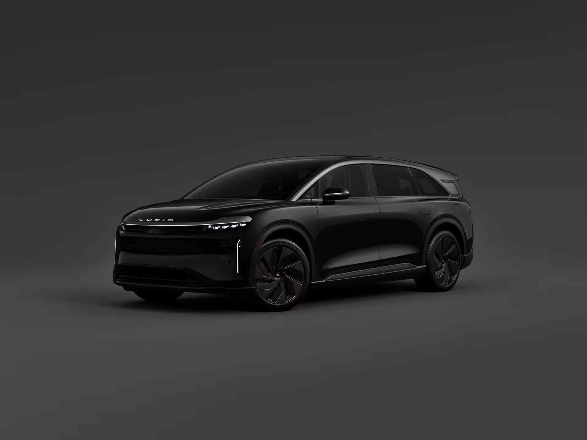 Configured Lucid vehicle