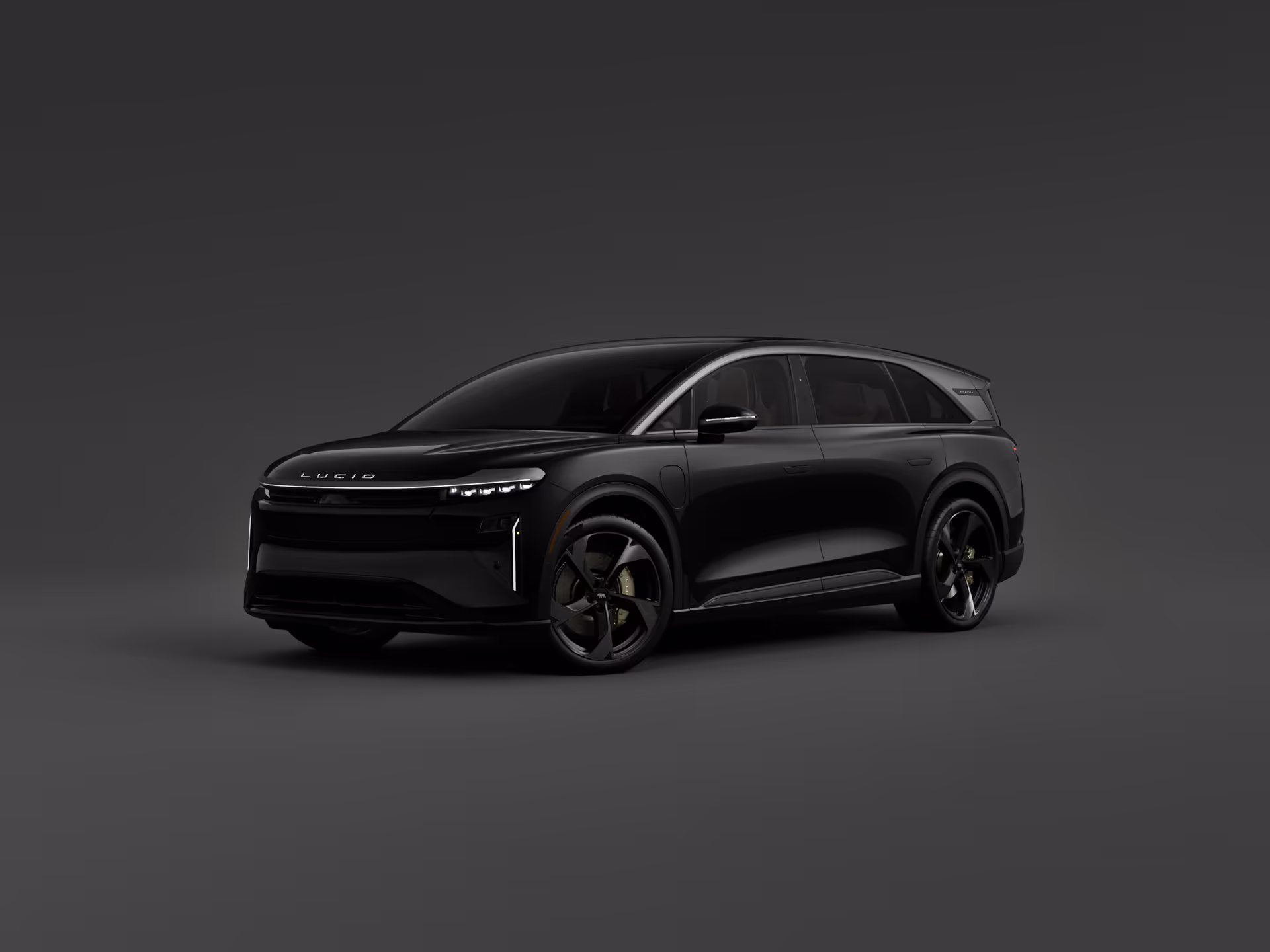Configured Lucid vehicle