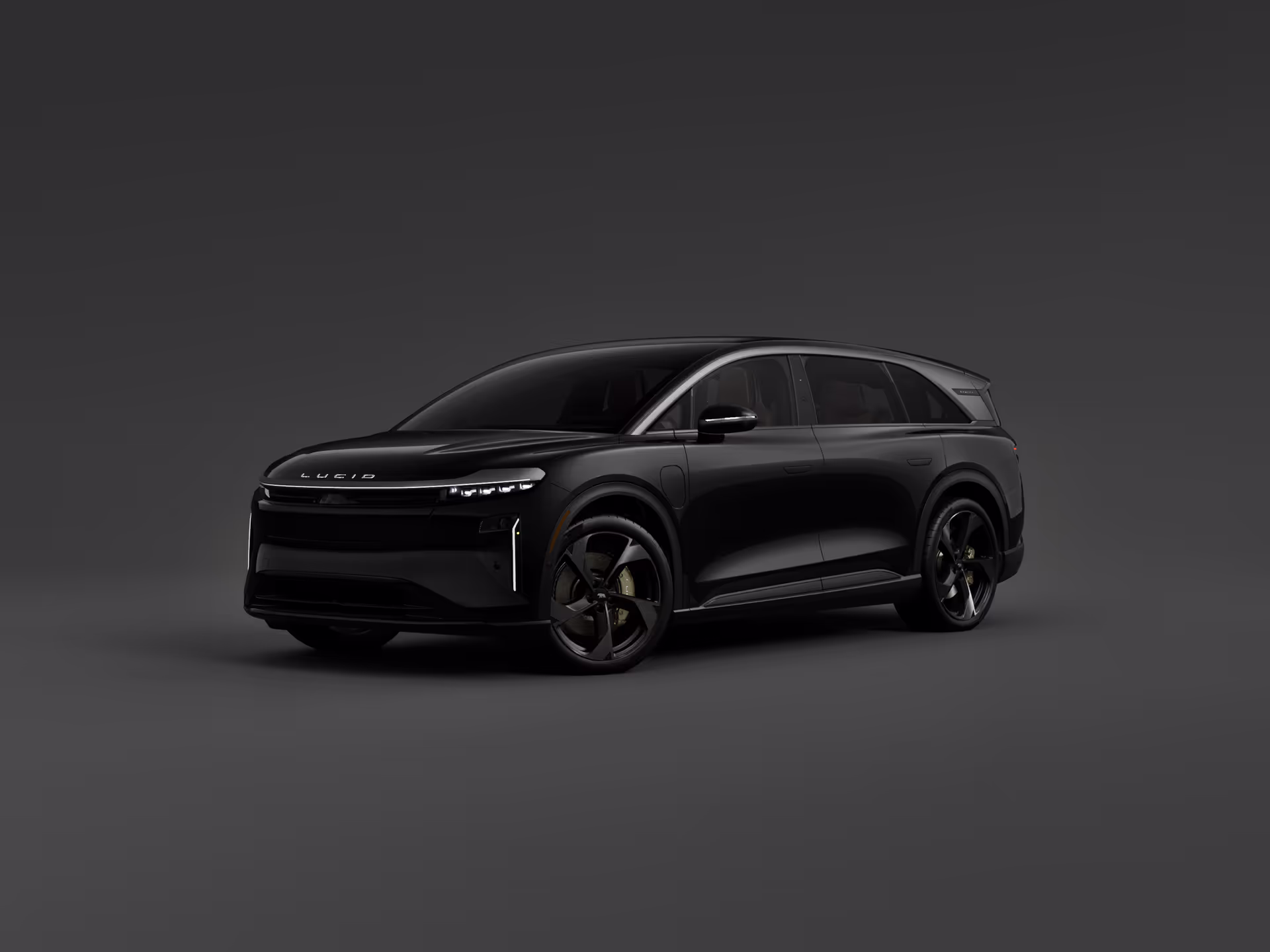 Configured Lucid vehicle