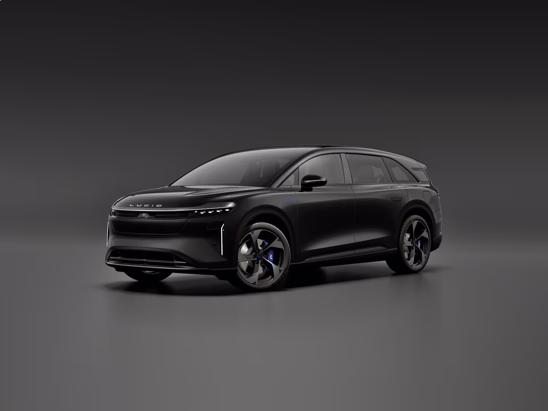 Configured Lucid vehicle