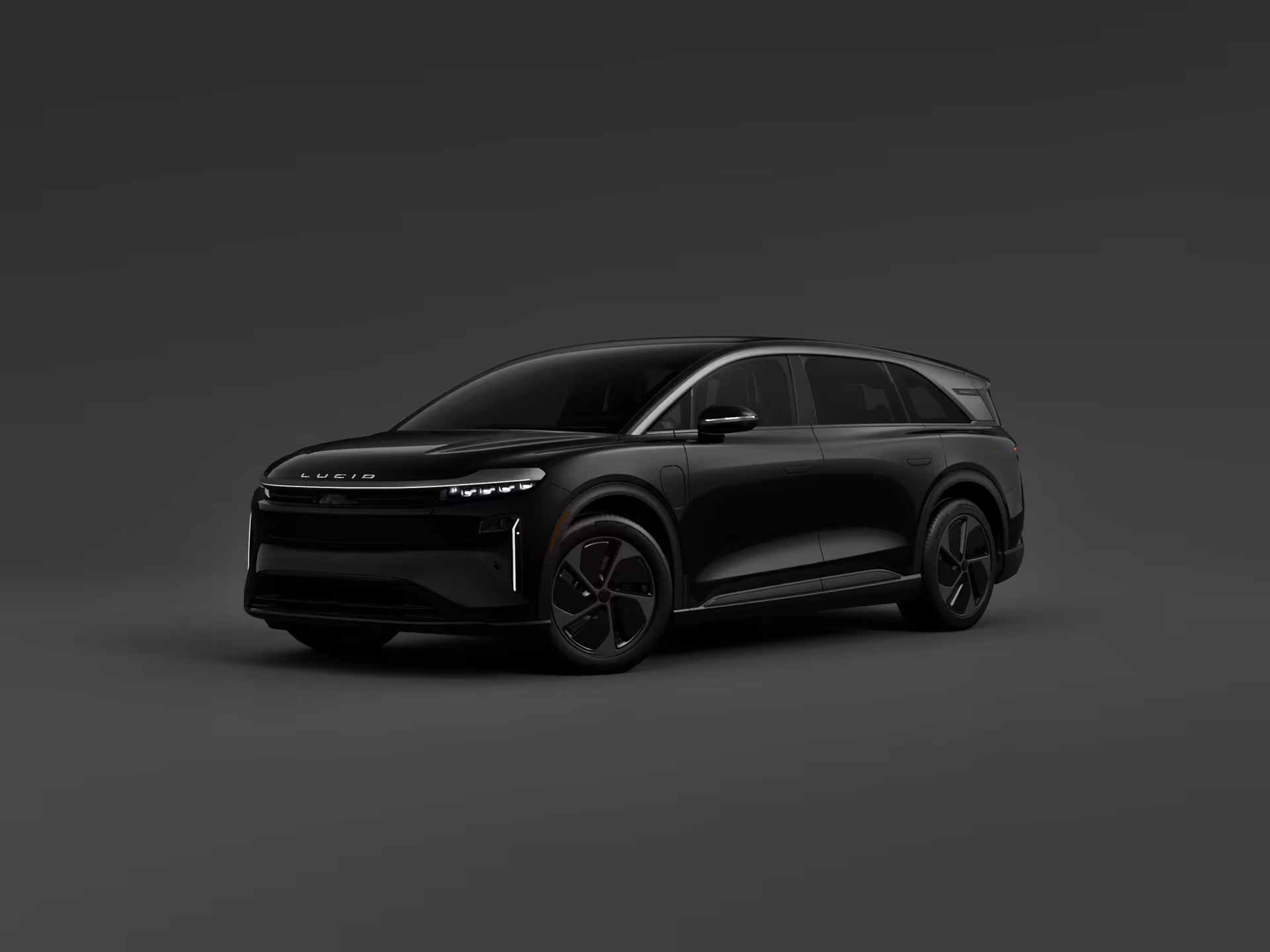 Configured Lucid vehicle