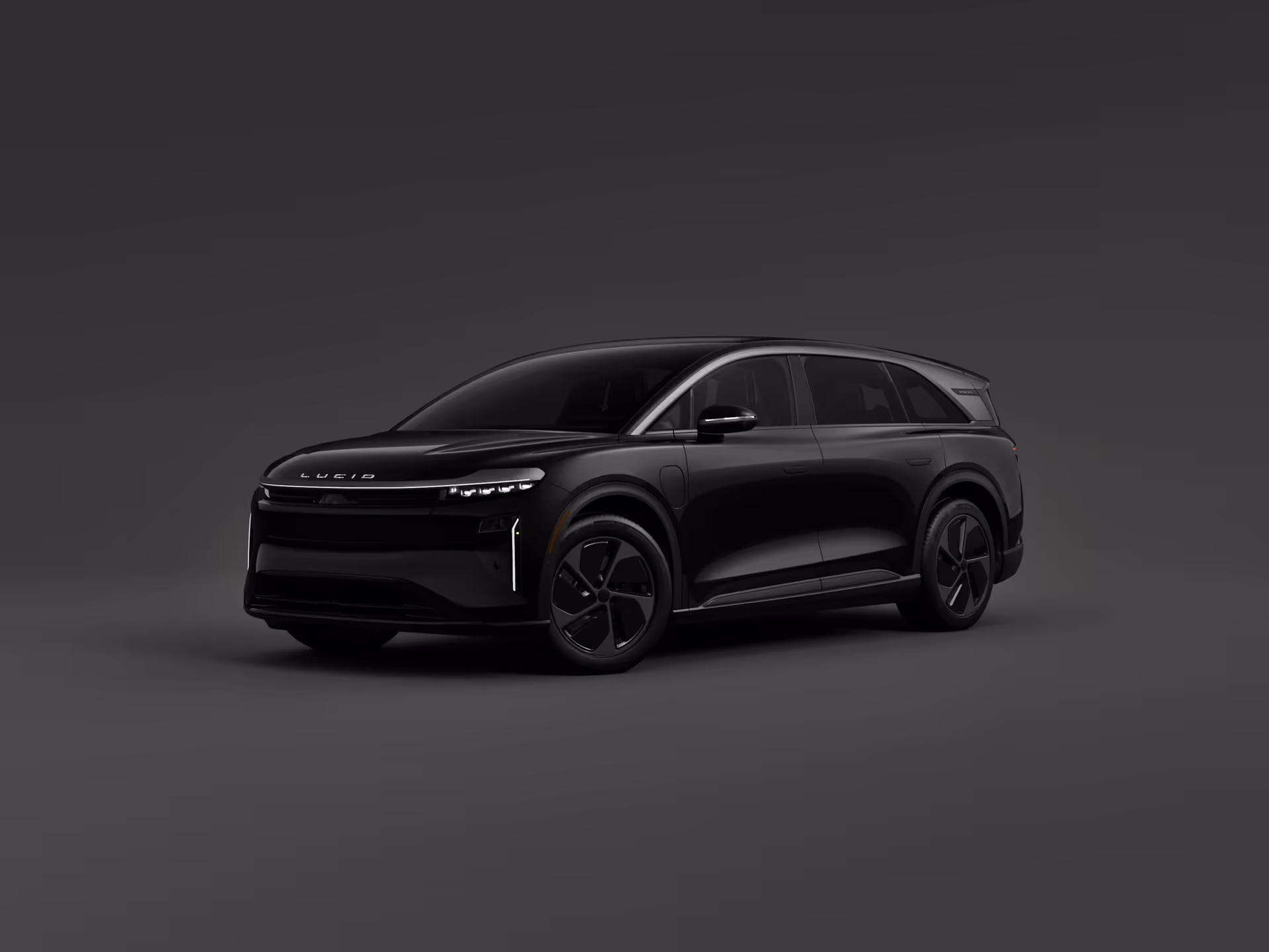Configured Lucid vehicle