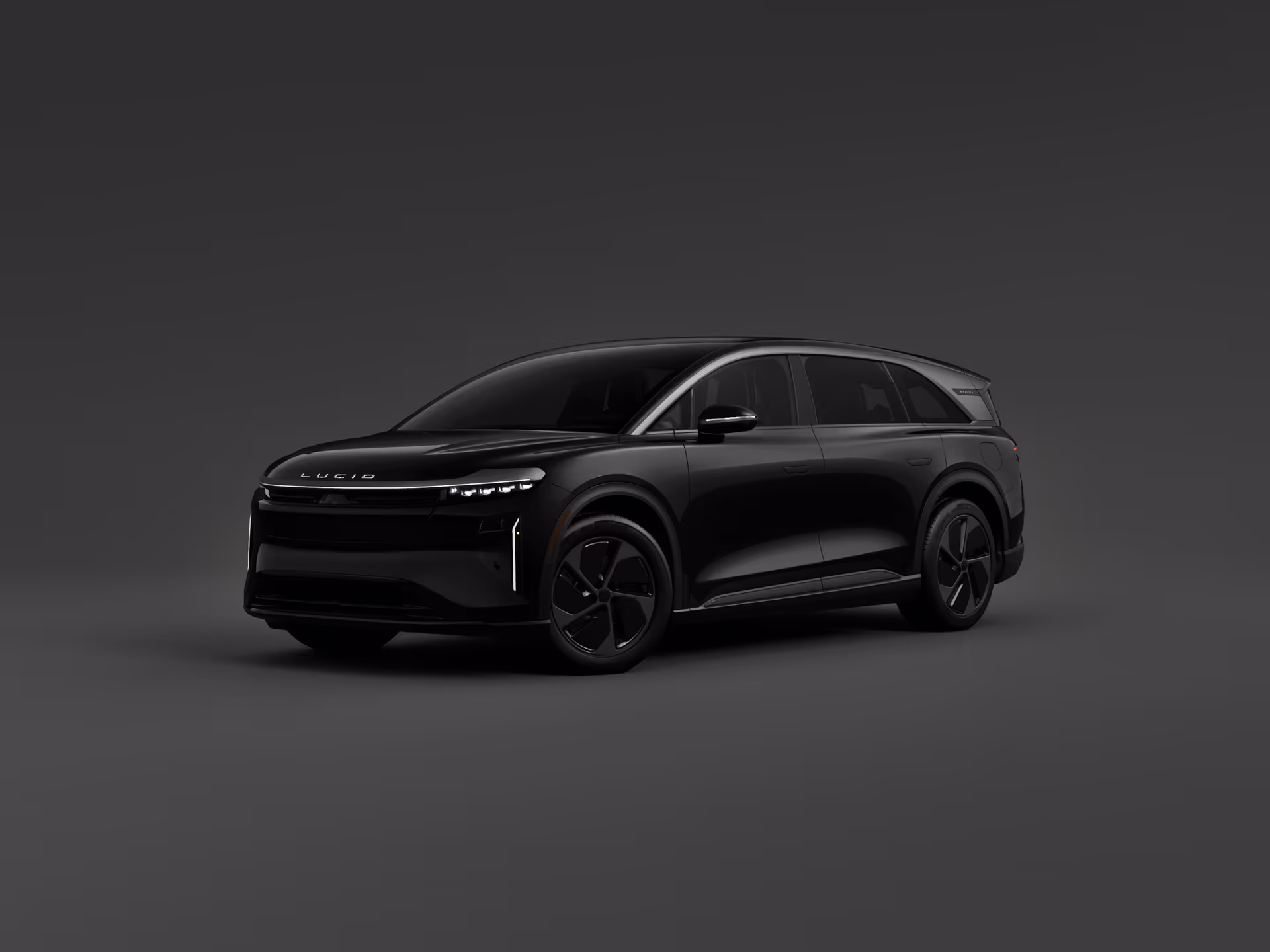 Configured Lucid vehicle