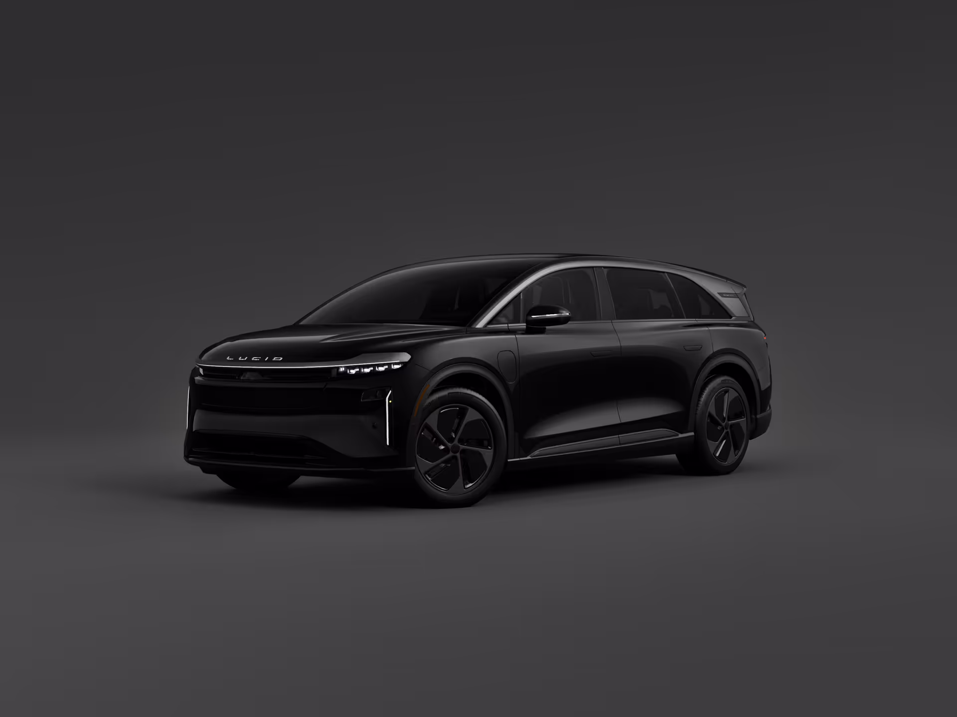 Configured Lucid vehicle